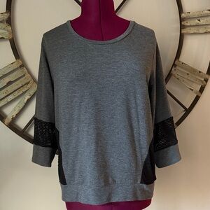 RBX Gray Women's Top with Black Accents